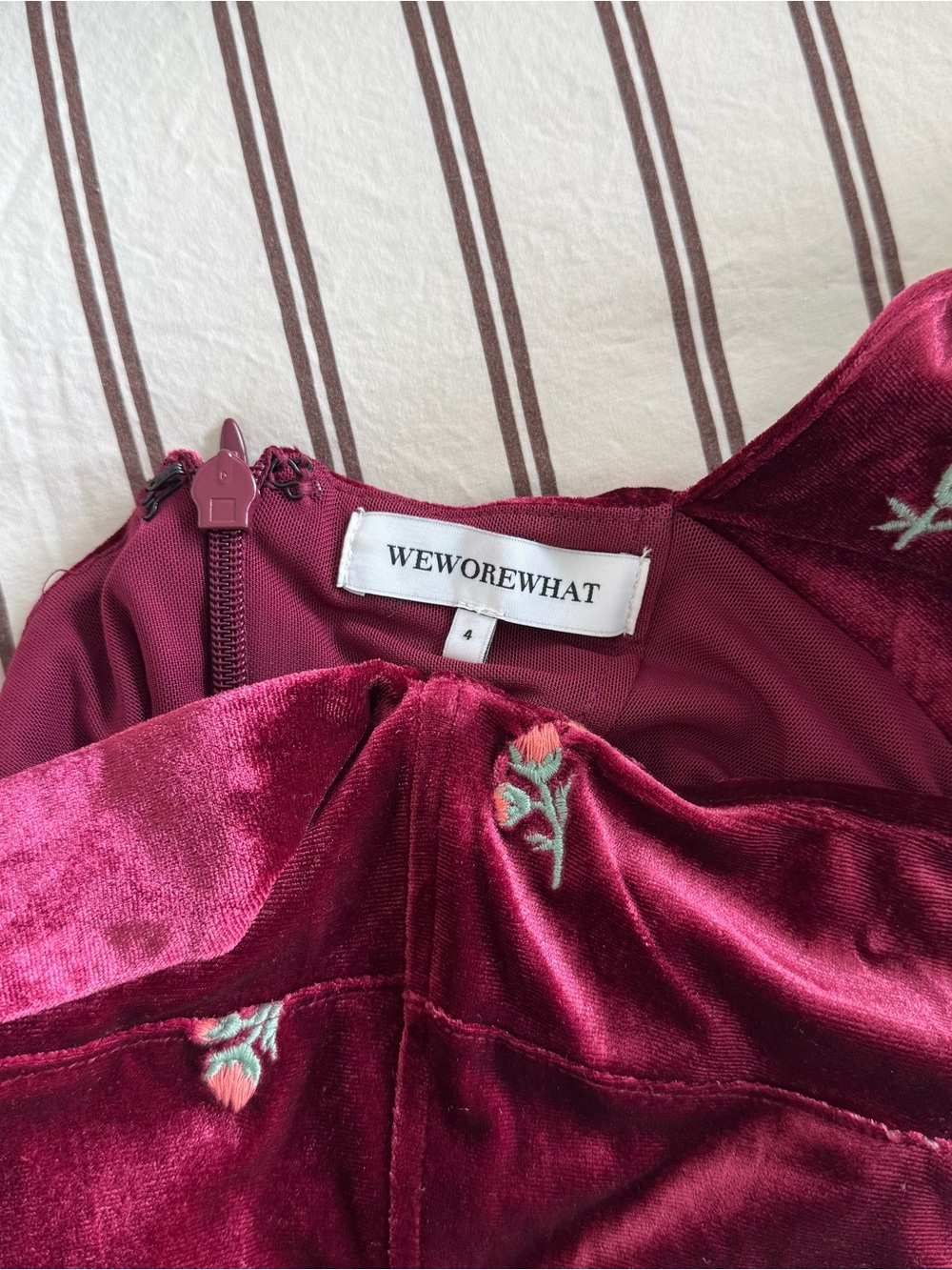 WeWoreWhat CORSET PEPLUM MINI DRESS - Picture 6 of 6